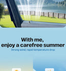 Automobile Exhaust Fan Heat Dissipation Smoke Exhaust Oxygen Cycle Intelligent Tri-Mode Exhaust Fan Automobile Supplies