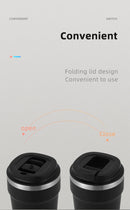 MHW-3BOMBER 360ML Stainless Steel Coffee Tumbler Portable Double Wall Thermal Mugs for Travel Camping Home Coffee Accessories