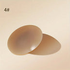 1 Pair Reusable Breast Petals Nipple Cover Invisible Petal Adhesive Strapless Backless Stick on Bra Silicone Breast Patch