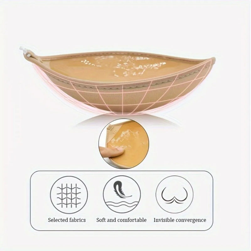 Reusable Nipple Tape Nipple Stickers Seamless Nipple Cover Strapless Silicon Bra Gathered Adhesive Bra