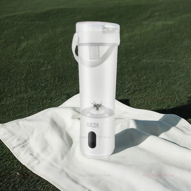 Portable Blender 600ML Household/outdoor  Electric Juicer Rechargeable USB Smoothie Maker Personal Fruit Mixer for Fresh Fruit