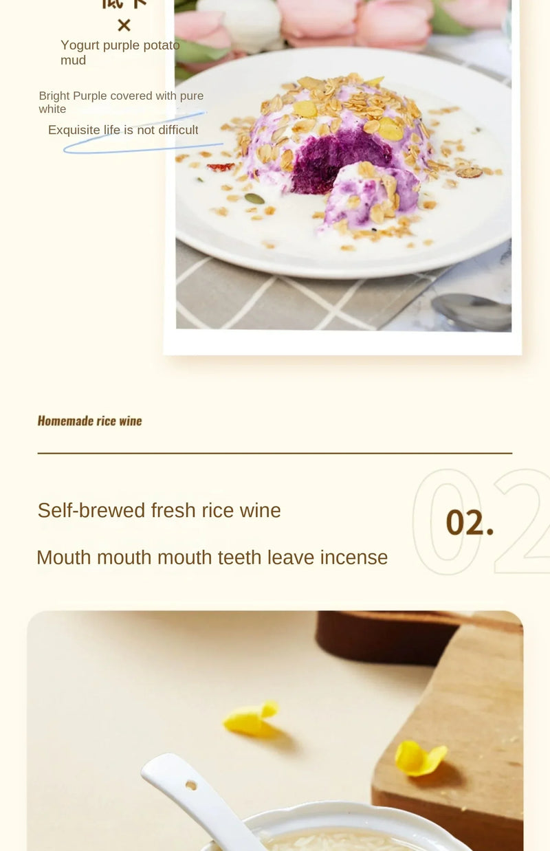 220V Automatic Yogurt Maker with 9 Jars, Perfect for Homemade Pickles, Natto, and Sake, Large Capacity A