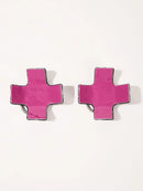 Women 1Pair Sexy Leather Cross Nipple Cover Reusable Breast Stickers Self Adhesive Nipple Pasties Nipple Covers Bra Accessories