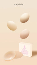 1 Pair Reusable Breast Petals Nipple Cover Invisible Petal Adhesive Strapless Backless Stick on Bra Silicone Breast Patch