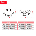 Have a nice day Acrylic Mirror Wall stickers For Living room Classroom Inspirational slogan Office Wall decoration Home decor
