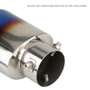 Shark belt net tail throat Stainless steel exhaust pipe Automobile exhaust pipe muffler Automobile accessories exhaust pipe