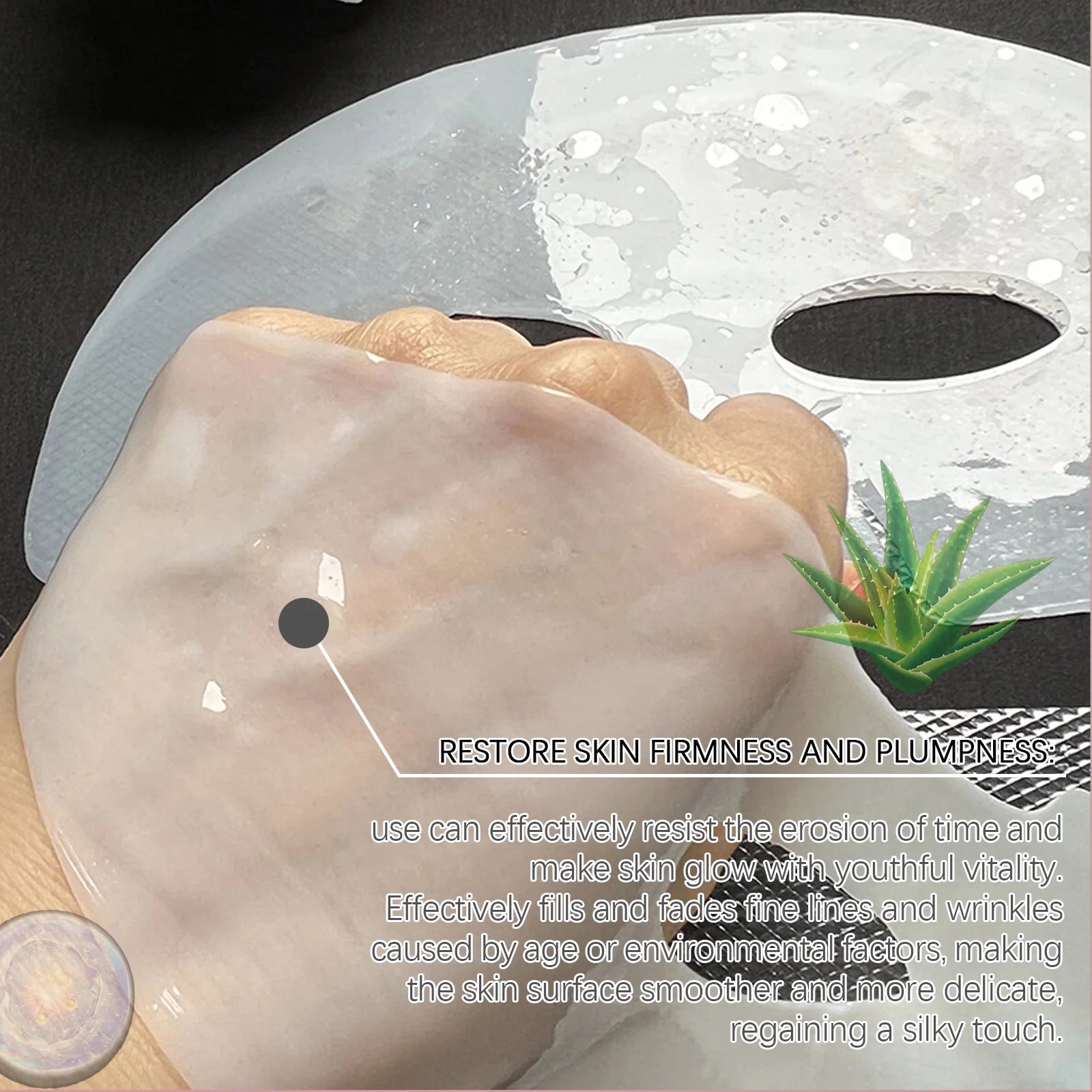 1/5/10/15Pc Bio Collagen Face Mask Deep Hydration Shrink Pores Brightening Refreshing Overnight Mask Moisturizing Face Skin Care