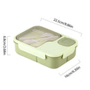 Bento Lunch Box For Kids Girls Cartoon Students Kawaii Cute Heated 3 Grid Sandwich Snack Food Box Special Canteen Food Storage