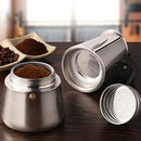 Moka Pot Machine Mocha Latte Pot Stainless Steel Mocha Espresso Coffee for Office Kitchen Italian Coffee Maker 2/4/6/9/12 Cups