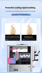 1Flavor Ice Cream Machine Commercial,Fully Automatic Soft Serve Maker with Digital Display, One TouchOperation for Home&Business