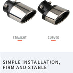 Shark belt net tail throat Stainless steel exhaust pipe Automobile exhaust pipe muffler Automobile accessories exhaust pipe