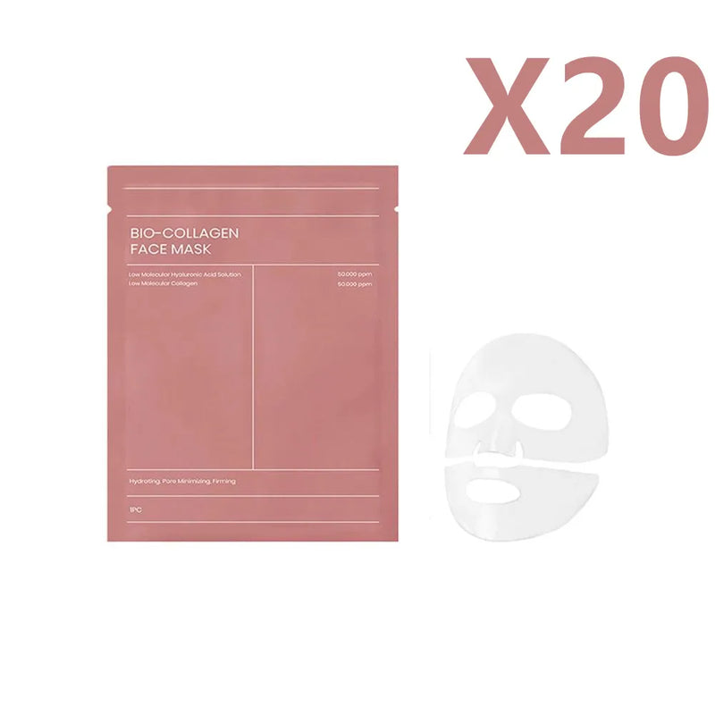 Bio Collagen Face Mask Shrink Deep Hydrating Overnight Mask Moisturizing Refreshing Brightening Face Skin Care