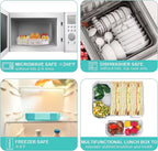 Bento Lunch Box for Kids: BPA Free Kids Bento Box Toddler Lunch Box for Daycare or School