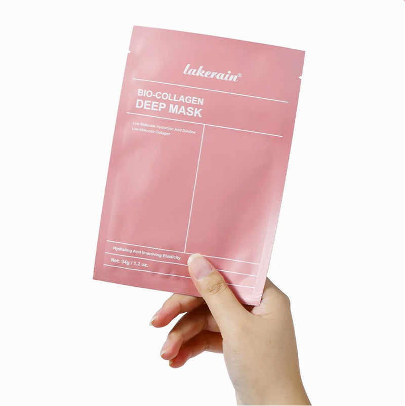 12pcs Bio-Collagen Real Deep Mask Elasticity Improvement Brighten Skin Pore Minimizing Firming Radiance Anti-Aging Skincare