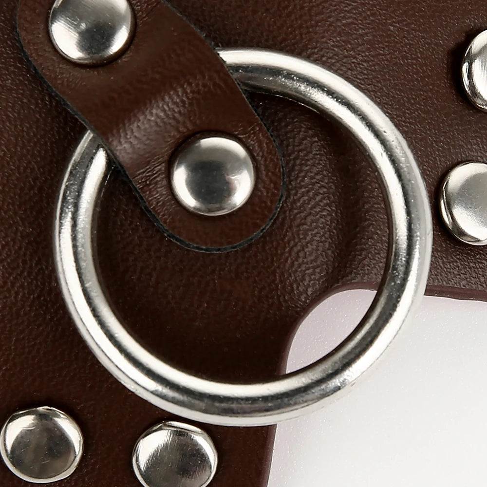 Women 1Pair Sexy Leather Cross Nipple Cover Reusable Breast Stickers Self Adhesive Nipple Pasties Nipple Covers Bra Accessories