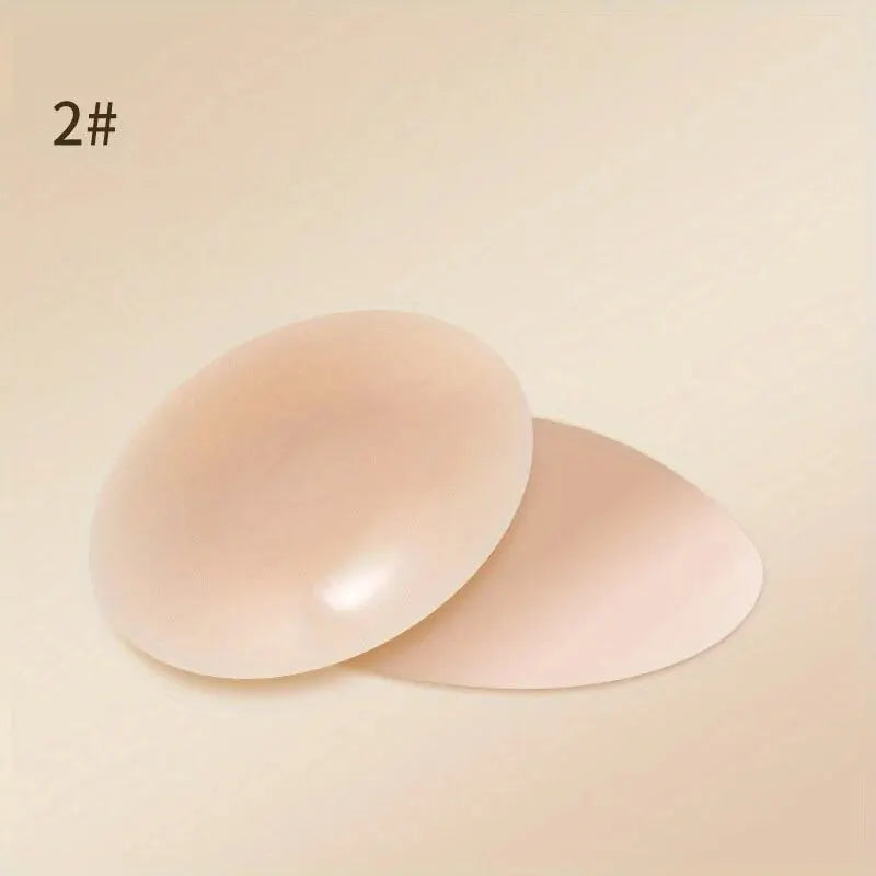 1 Pair Reusable Breast Petals Nipple Cover Invisible Petal Adhesive Strapless Backless Stick on Bra Silicone Breast Patch