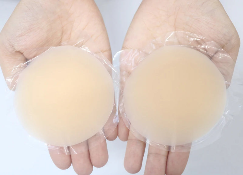 Nipple Covers No Show Reusable Seamless Pasty Sticky Adhesive Silicone Nipple Pasties for Women