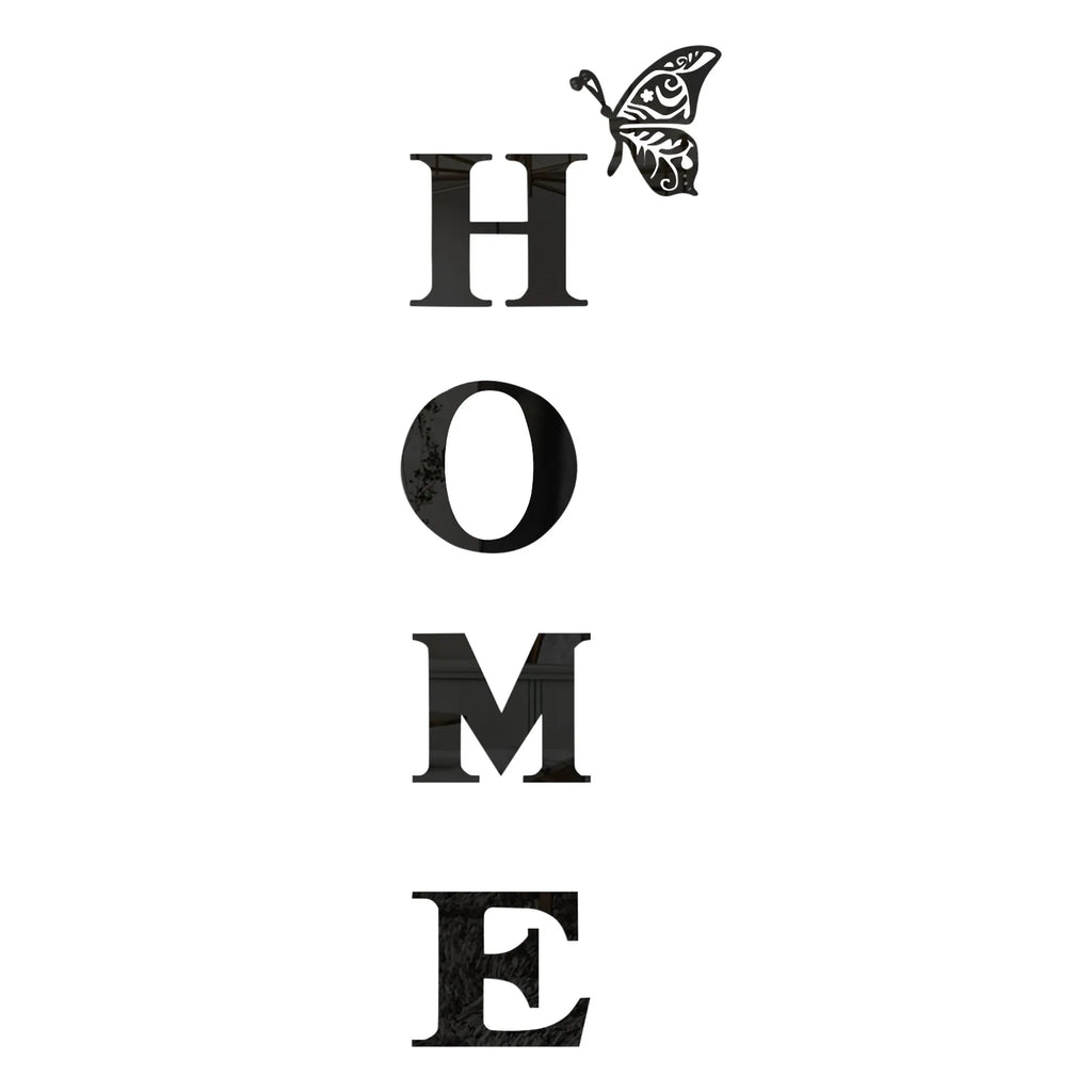 3D Acrylic Large DIY Mirror Self-Adhesive Removable Wall Sticker Family English Alphabet Living Room Bedroom Home Decoration