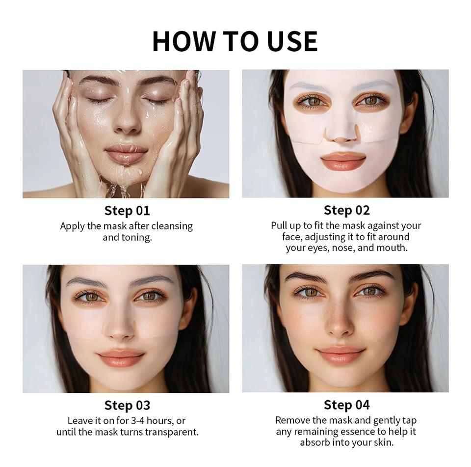 12pcs Bio-Collagen Real Deep Mask Elasticity Improvement Brighten Skin Pore Minimizing Firming Radiance Anti-Aging Skincare