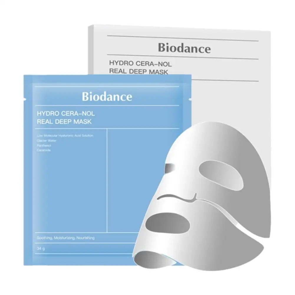 Biodance Professional Bio-Collagen Sheet Mask 34g*4pcs Travel Size Cream Mask Pink for Moisturizing Firming Face Made Crystal