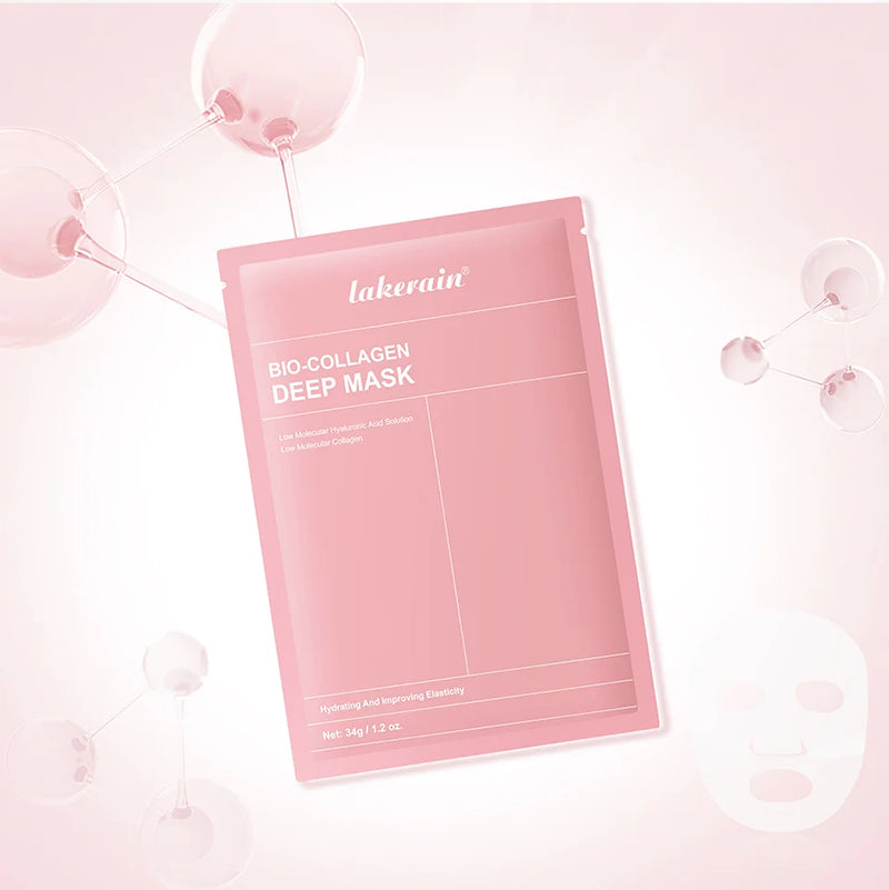 Bio-Collagen Real Deep Mask, Hydrating Overnight Hydrogel Mask, Pore Minimizing, Elasticity Improvement