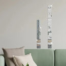 12pcs 20x5cm Acrylic Mirror Sticker Adhesive Wall Decor Sticker Mirror Wall Art Home DIY Decoration Mirror Wall Stickers