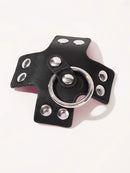 Women 1Pair Sexy Leather Cross Nipple Cover Reusable Breast Stickers Self Adhesive Nipple Pasties Nipple Covers Bra Accessories