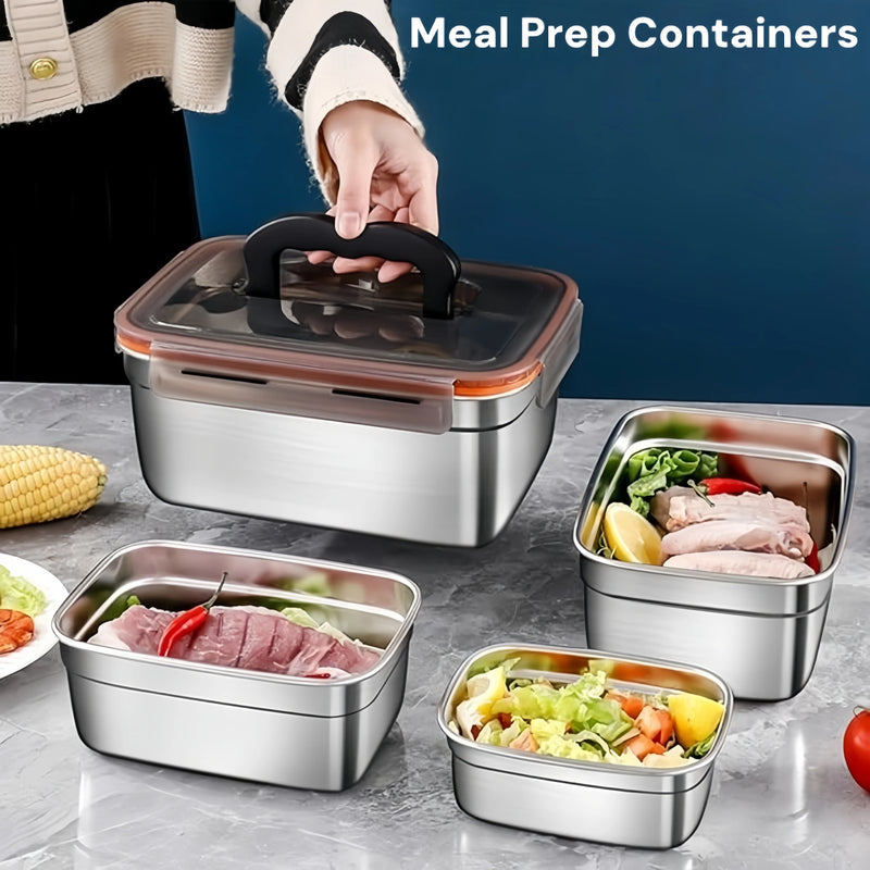 Bento Lunch Boxes adults，Kitchen Organizers Camping Airtight Tupper Lunchbox Food Side Dish Taper Meal Prep Storage Containers