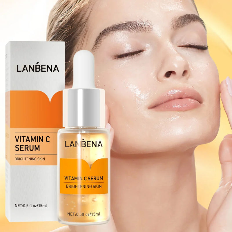 Vitamin C Facial Essence Dark Skin Brighten Serum Lifting Firming Fade Fine Lines Anti-aging Whitening Brighten Nourish Skin