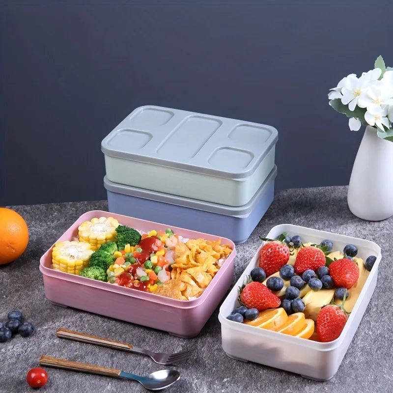 Bento Lunch Box,Reusable Plastic Food Container, Stackable Leak Proof,for School Office Travel,Men Women Teens,Meal Prep Storage