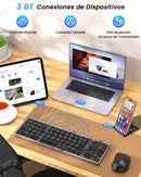 Foldable Bluetooth Keyboard for Windows iOS Android Tablet / Mobile Phone Wireless Portable Spanish Keyboard Foldable