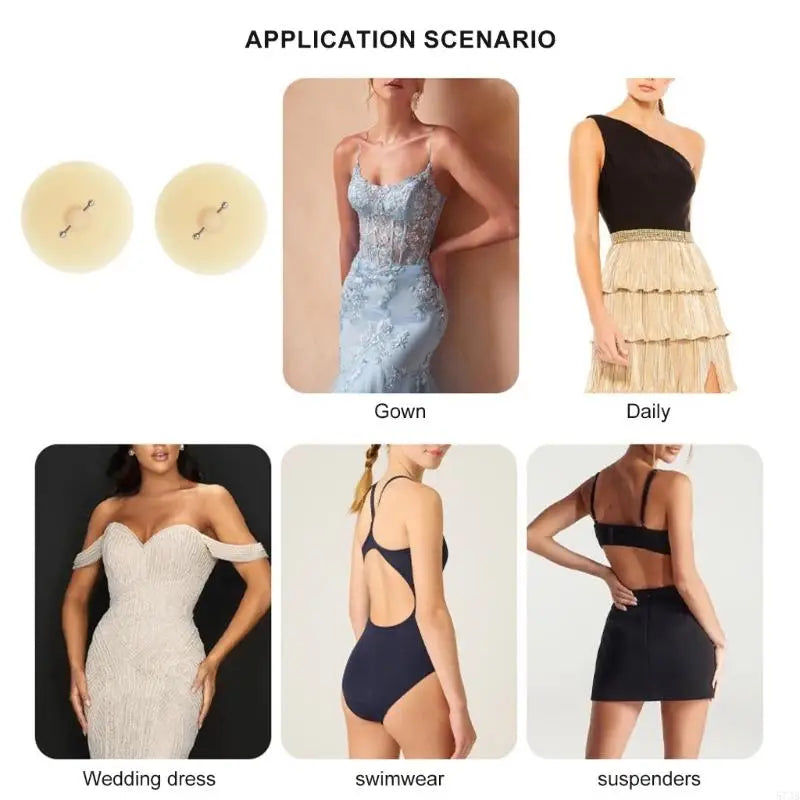 573B Reusable Pasties Nipple Cover Silicone Nipple Pasties Adhesive Nipples Stickers