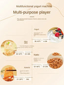 220V Automatic Yogurt Maker with 9 Jars, Perfect for Homemade Pickles, Natto, and Sake, Large Capacity A