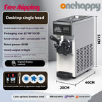 1Flavor Ice Cream Machine Commercial,Fully Automatic Soft Serve Maker with Digital Display, One TouchOperation for Home&Business