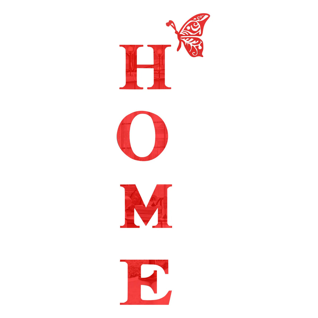 3D Acrylic Large DIY Mirror Self-Adhesive Removable Wall Sticker Family English Alphabet Living Room Bedroom Home Decoration
