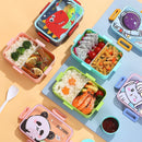 Cute Lunch Box for Kids Girls Boys With Compartments Bento Lunchbox School Child Leakproof Children's Food Snack Boxes New 2025