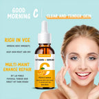 2pcs Vitamin C and retinol fortified serum rich in VC,keep skin hydrated and smooth,smooth fine lines and wrinkles,delicate skin