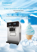 Oceanpower Commercial Table Top Three Flavors Soft Serve Ice Cream Machine Maker NE1430