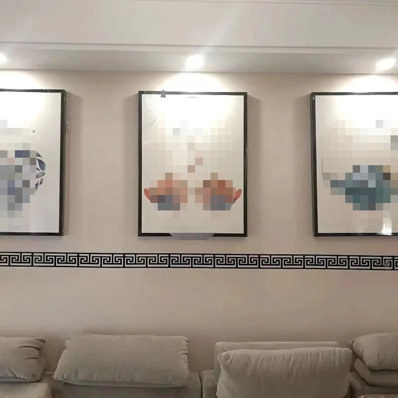 12pcs 20x5cm Acrylic Mirror Sticker Adhesive Wall Decor Sticker Mirror Wall Art Home DIY Decoration Mirror Wall Stickers