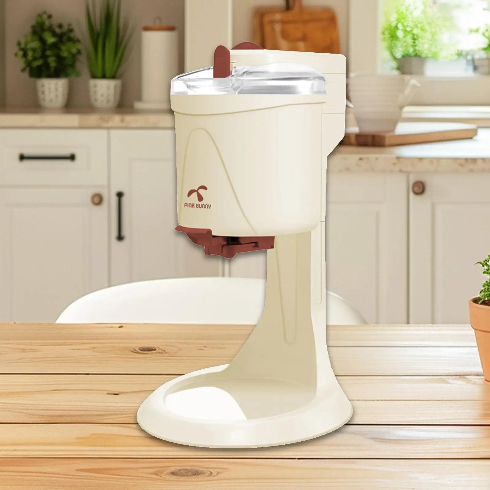 Electric Ice Cream Maker DIY Soft Serve Ice Cream Appliance Portable Lightweight