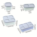 Bento Lunch Box,Reusable Plastic Food Container, Stackable Leak Proof,for School Office Travel,Men Women Teens,Meal Prep Storage