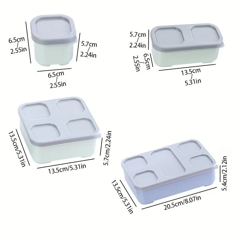 Bento Lunch Box,Reusable Plastic Food Container, Stackable Leak Proof,for School Office Travel,Men Women Teens,Meal Prep Storage