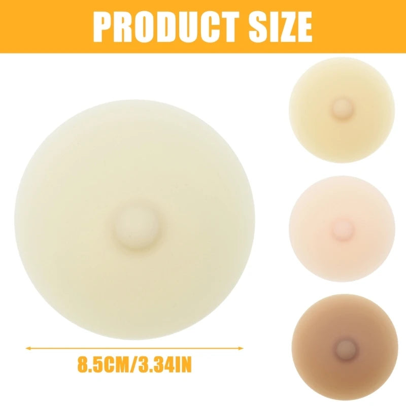 Nipple Covers for Women Girls Reusable Breast Petals Adhesive Nipples Stickers Silicone Pasties with Nipples Gifts