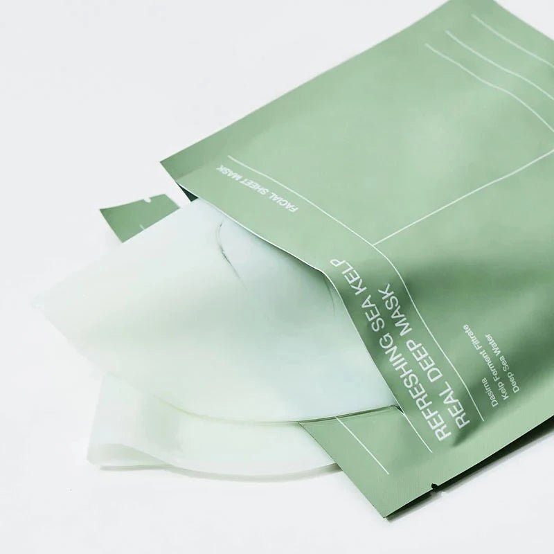 Refreshing Sea Kelp Real Deep Mask Korea Brand Collagen Deep Mask Moisturizing Overnight Hydrogel Bio-collagen Facial Sheet Mask