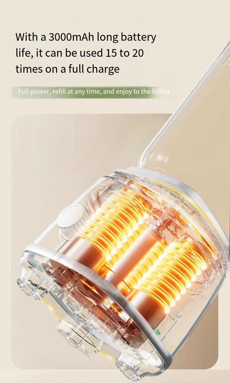 Portable Electric Juicer Blender 600ml USB Charging Fruit Smoothie Maker Lemon Orange Juicing Cup Compact Kitchen Appliance