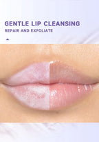 Bubble Lip Exfoliator Foaming Scrub Gentle Cleansing Fast Soften Moisturize Hydrate Nourish Night Balm Daily Lipcare