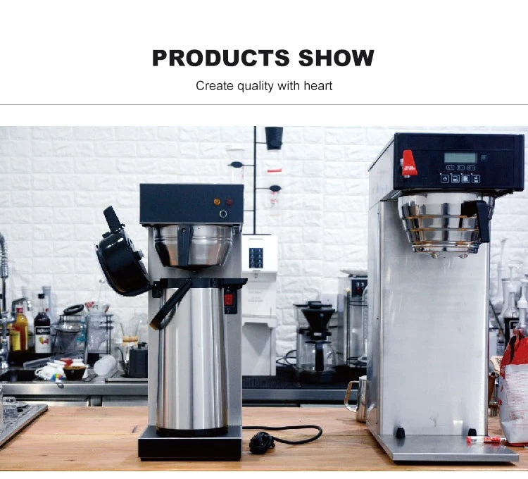 Large Capacity 2.2L Coffee Shop Appliances Coffee Brewer Multi Drink Commercial American Coffee Machine