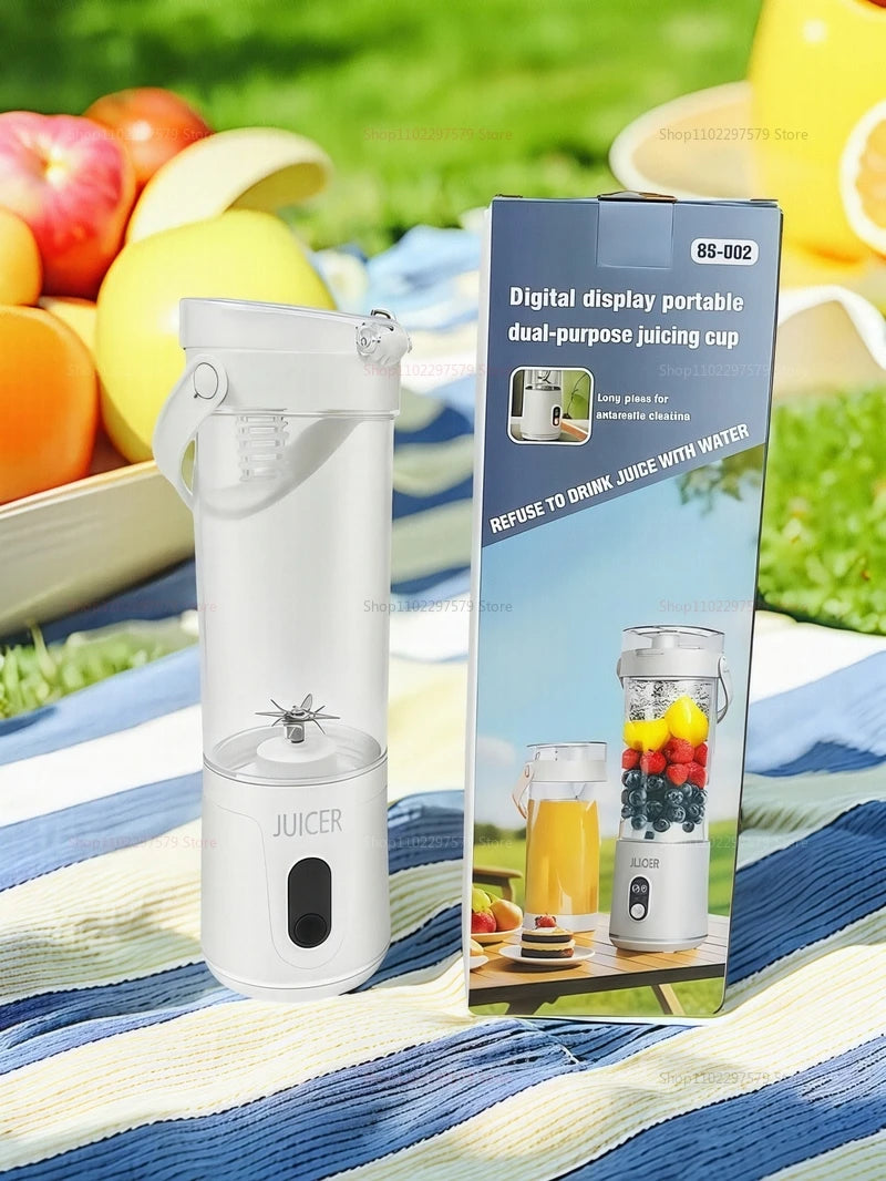 Portable Blender 600ML Household/outdoor  Electric Juicer Rechargeable USB Smoothie Maker Personal Fruit Mixer for Fresh Fruit