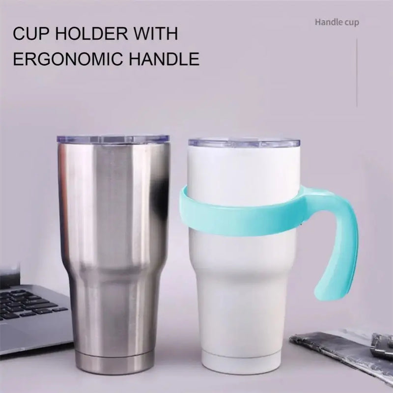 Water Bottle Tumbler Cup Handle Travel Mug Holder for 20oz 30oz Car Vehicle Cup Drink Holder Rack Water Bottle Holder Accessory