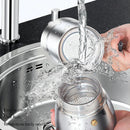 Moka Pot, 4 Cup Stovetop Espresso Maker -Cuban Coffee Percolator Machine Premium Moka Italian Espresso Coffee Maker-AT64